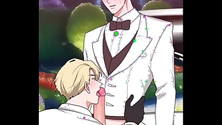 &lbrack;HENTAI YAOI&rsqb; The prince sucked the prince's learn of